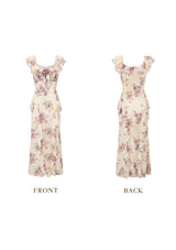 「風に揺れるパープルアイリス」ドレス