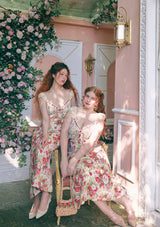 "Rainbow Flower" Dress in Large Size