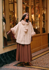 雪の国のお嬢様ケープ