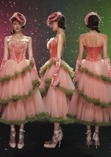 グレープグリンダコルセットドレス(ロング)