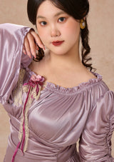 カーブ&プラス ラベンダーヒューパルテノンドレス