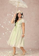 「春のお出かけ」ドレス 大きいサイズ