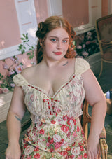 "Rainbow Flower" Dress in Large Size