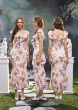 「風に揺れるパープルアイリス」ドレス