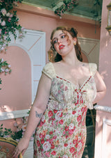 "Rainbow Flower" Dress in Large Size