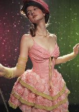 グレープグリンダコルセットドレス(ショート)