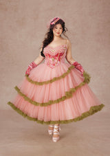 「グレープグリンダ」コルセットドレス 大きいサイズ