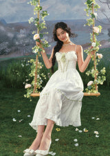 「ミントカラーのシーズン限定コルセット」ドレス