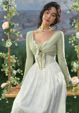 「ミントカラーのシーズン限定コルセット」ドレス