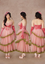 「グレープグリンダ」コルセットドレス 大きいサイズ