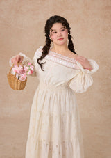 カーブ&プラス 白椿ドレス