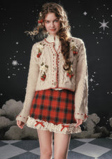 ストロベリー・モンブラン ニット ヘアクリップ