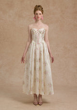 ラブフラワーノーツコルセットドレス