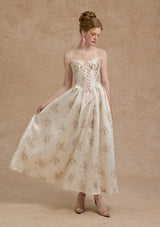 ラブフラワーノーツコルセットドレス