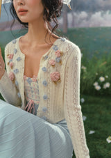 「薔薇の潮汐」ニットカーディガン