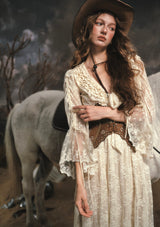 白馬のプリンセスドレス