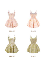 "Pear and Chrysanthemum" Corset Dress