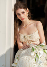 「ジャスミン夢捕り網」ドレス