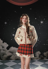 ストロベリー・モンブラン ニット ヘアクリップ