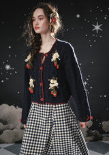 ストロベリーモンブラン ニットカーディガン