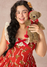 「くまのトマトソース」ドレス 大きいサイズ