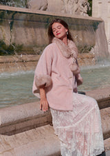 雪の国のお嬢様ケープ