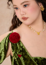 カーブ&プラス グリーンウッドローズ メタモルフォシス ドレス