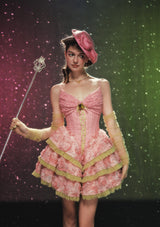 グレープグリンダコルセットドレス(ショート)