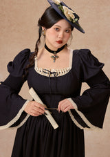 カーブ&プラス サファイアブルーワルツコルセットドレス