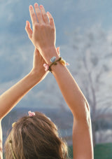 「フラワーバイン柄ニット」ワンピース