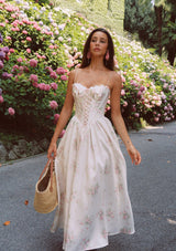 ラブフラワーノーツコルセットドレス