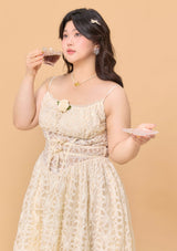 「ジャスミン夢捕り網」ドレス大きいサイズ
