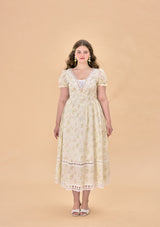 「花畑の茶会」コルセットドレス大きいサイズ