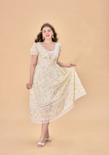 「花畑の茶会」コルセットドレス大きいサイズ