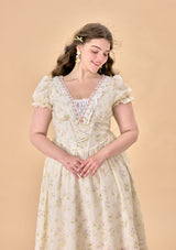 「花畑の茶会」コルセットドレス大きいサイズ