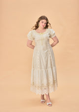 「青いシードレスグレープ」ドレス大きいサイズ