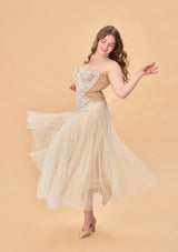 「白い月が夢を紡ぐ」コルセット大きいサイズ