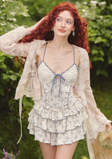 「桜の青いビーチ」ドレス