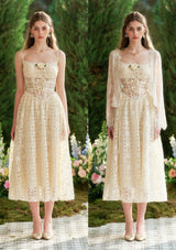 「ジャスミン夢捕り網」ドレス