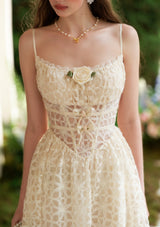 「ジャスミン夢捕り網」ドレス