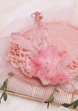「桃色カイドウの花」ボンネッ
