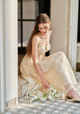 「ジャスミン夢捕り網」ドレス