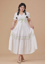 "Green Apple Paradise" Dress, Large Size
