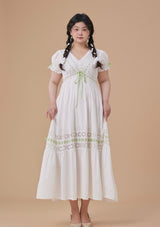 "Green Apple Paradise" Dress, Large Size