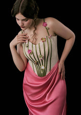 "Flower Vine Phantom" Corset Dress, Plus Size