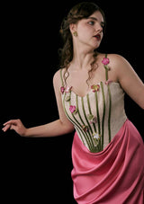 "Flower Vine Phantom" Corset Dress, Plus Size