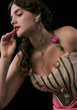 "Flower Vine Phantom" Corset Dress, Plus Size