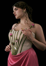 "Flower Vine Phantom" Corset Dress, Plus Size