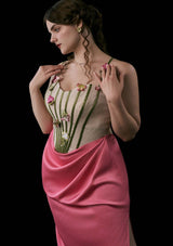"Flower Vine Phantom" Corset Dress, Plus Size