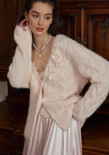 "Chiffon Cake" knit cardigan